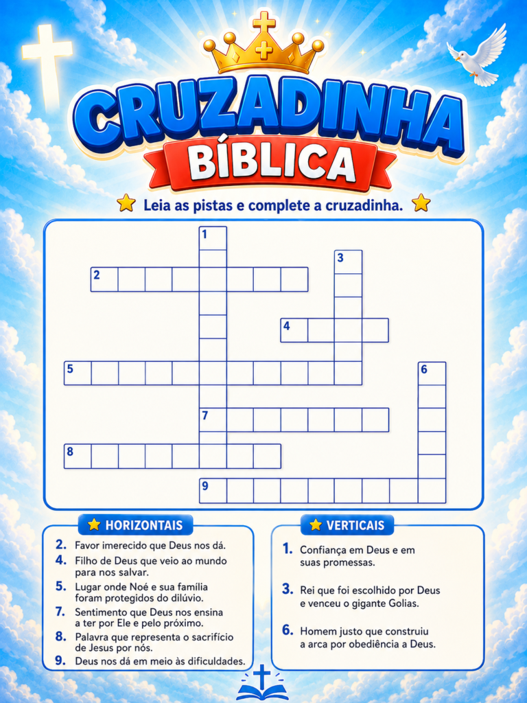 Jogo Cruzadinha biblica